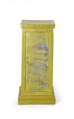 3 Contemporary Gold Painted Metal Square Pedestals - 4669707