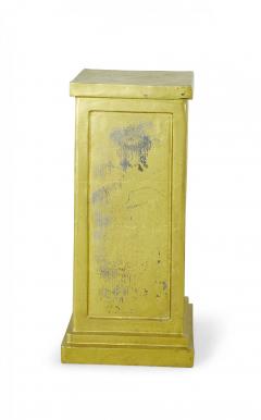 3 Contemporary Gold Painted Metal Square Pedestals - 4669709