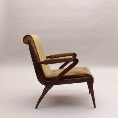 3 Fine French 1960s Mahogany Armchairs - 4610488