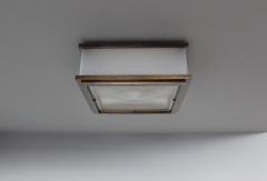 3 Fine French Art Deco Bronze Lucite and Glass Ceiling Lights - 426590