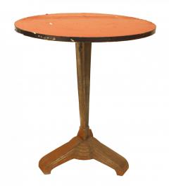 3 Outdoor Art Deco Style Chrome Caf Table - 4658596