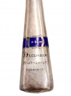 3 Piece English Arts and Crafts Silver Brush and Mirror Set - 4407729