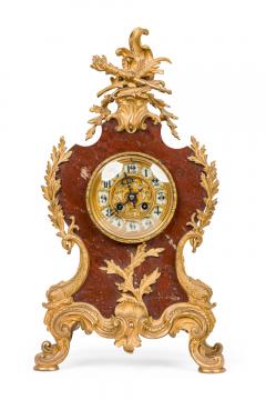 3 Piece French Louis XV Style Bronze Clock Set - 4201516