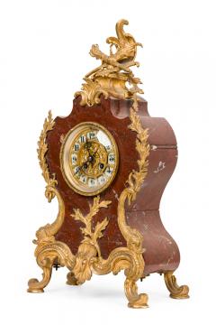 3 Piece French Louis XV Style Bronze Clock Set - 4201517
