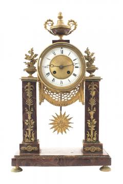 3 Piece French Louis XVI Marble Clock Set - 4322562