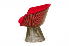 3 Warren Platner for Knoll International Mid Century Steel and Red Upholstery Lo - 4651886