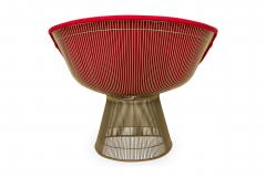 3 Warren Platner for Knoll International Mid Century Steel and Red Upholstery Lo - 4651888