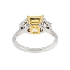 3 carat Emerald Cut Diamond GIA Three Stone Diamond Engagement Ring - 4814248