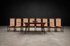 3 in 1 Extendable Dining Table in Caviuna Hardwood Brazil 1960s Lot 151A - 4488641