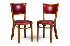 30 Italian Mid Century Red Vinyl Dining Side Chairs - 4669665