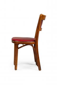30 Italian Mid Century Red Vinyl Dining Side Chairs - 4669668