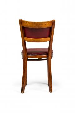 30 Italian Mid Century Red Vinyl Dining Side Chairs - 4669670
