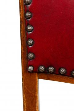 30 Italian Mid Century Red Vinyl Dining Side Chairs - 4669671