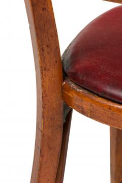 30 Italian Mid Century Red Vinyl Dining Side Chairs - 4669674