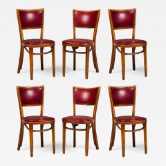 30 Italian Mid Century Red Vinyl Dining Side Chairs - 4734440