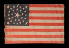 30 Stars on an Antique American Flag of the Pre Civil War Era - 639359