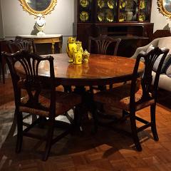 3021 Circular Regency Mahogany Pedestal Dining Table - 2495252