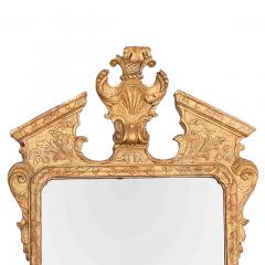 3082 18th Century Irish Georgian Gilt Broken Pediment Mirror - 2499135