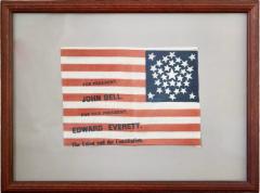 31 STAR PARADE FLAG MADE FOR THE 1860 CAMPAIGN OF JOHN BELL  - 4204394