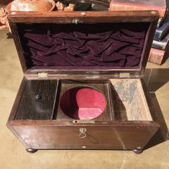 3215 Early 19th Century Regency Mother of Pearl Inlaid Tea Caddy - 2509289