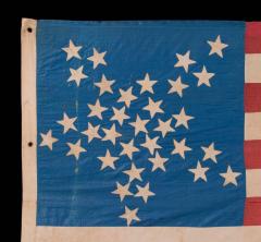 33 Stars in a Great Star or Great Luminary Patter on a Homemade Flag - 639106