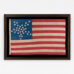33 Stars in a Great Star or Great Luminary Patter on a Homemade Flag - 639637
