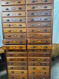 34 Drawer Vintage Card Catalog - 4599442