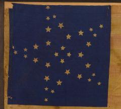 34 Star Civil War Kansas Flag Great Star Flower Pattern Circa 1861 - 3475923