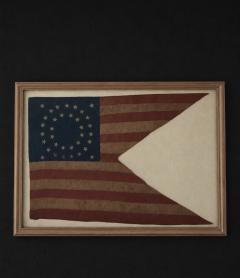 35 STAR CIVIL WAR GUIDON United States 1863 1865 West Virginia Silk - 4608057