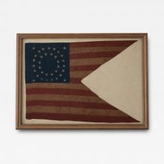 35 STAR CIVIL WAR GUIDON United States 1863 1865 West Virginia Silk - 4608243