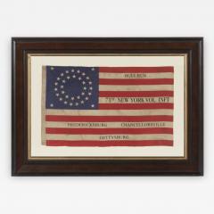 35 Stars in a Double Wreath Pattern on a Civil War Veterans Flag - 638272