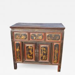 38 5 Antique Qing Dynasty Paneled Chinese Cabinet - 2725822