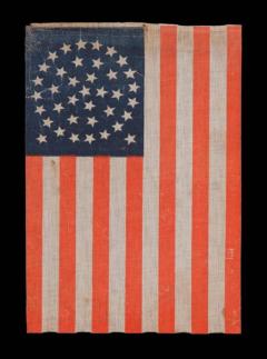38 Star Flag with Stars in a Beautiful Medallion Configuration with Two Outliers - 638059