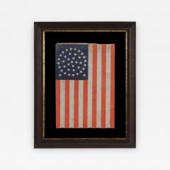 38 Star Flag with Stars in a Beautiful Medallion Configuration with Two Outliers - 638097