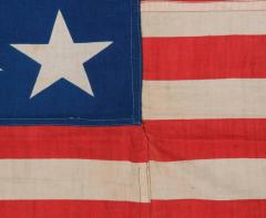 38 Stars and a Very Unusual Complement of 31 Stripes on an Antique American Flag - 671624