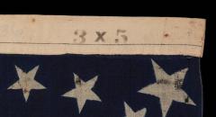 38 Stars on an Extraordinary Antique Flag Made for the 1876 Centennial Expo - 639328