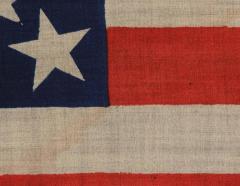 38 Stars on an Extraordinary Antique Flag Made for the 1876 Centennial Expo - 639330