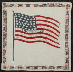 39 Star Protection Benjamin Harrison Political Kerchief - 4103230