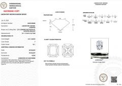 4 01 Carat F VS1 Elongated Radiant Cut Lab Grown Diamond CVD Loose - 3597059