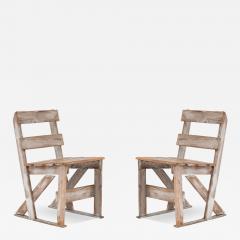 4 American Country Painted Side Chairs - 4186297