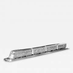 4 Car Burlington Zephyr Model Train w Custom Streamline Display - 189103