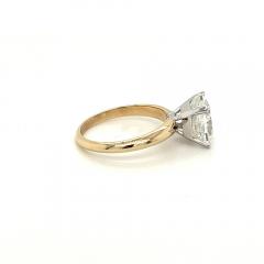 4 Carat Radiant Cut Lab Grown Diamond in 2 Tone Ring - 3601495