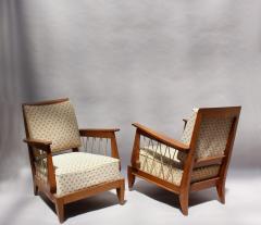 4 FINE FRENCH 1950S OAK ARMCHAIRS WITH ROPE DETAILS - 977308