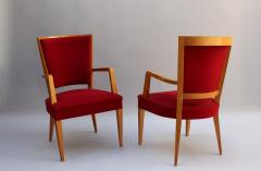 4 French Art Deco beech Armchairs - 1193144