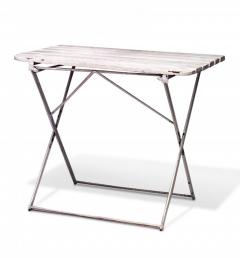 4 Outdoor French Iron Folding Caf Tables - 4669898