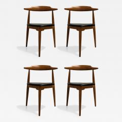 4 Petite Mid Century 3 Legged Chairs - 4604592