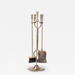 4 Piece Contemporary Set of Metal Fire Tools - 4230675
