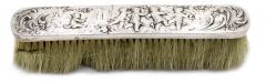 4 Piece French Louis XV Silver Vanity Brush Set - 4201388