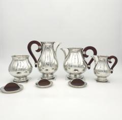 4 Piece Tea Set by J Despres France circa 1940 - 4119594