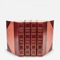 4 Vol Albert J Beveridge Abraham Lincoln Manuscript Edition - 4392301